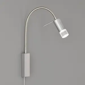 FISCHER & HONSEL Applique LED River, bras flex, abat-jour de verreVendu parluminaire