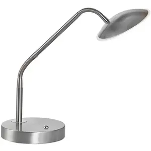 FISCHER & HONSEL Lampe de table LED Tallri, nickel, hauteur 60 cm, var... pas cher