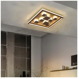 FISCHER & HONSEL Plafonnier LED Rico, intensité variable, angulaire, brunVendu parreuter