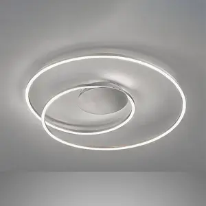 Comparateur de prix : FISCHER & HONSEL Plafonnier LED Holy Ø 49cm nickel mat