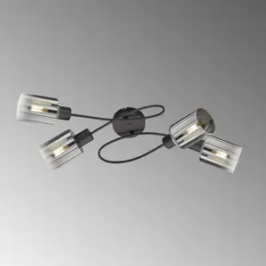 FISCHER & HONSEL Plafonnier Iska avec bras, à quatre lampes pas cher