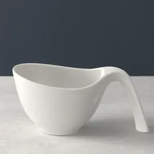 Comparateur de prix : Villeroy & Boch Flow Bol avec anse, Porcelaine Premium, Blanc