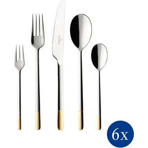Comparateur de prix : Villeroy & Boch - Ella partiellement doré Ménagère 30pcs. 38x27x6cm