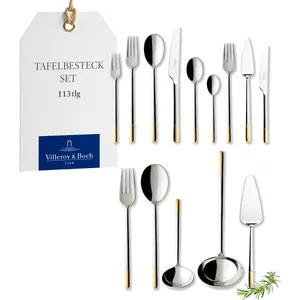 Comparateur de prix : Villeroy & Boch Ella partiellement dore Menagere 113pcs.lunch