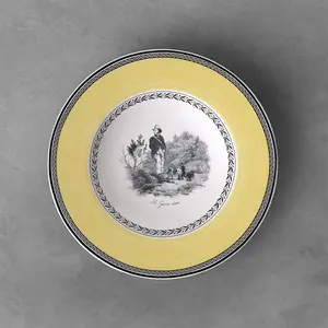 Comparateur de prix : VILLEROY & BOCH AUDUN CHASSE ASSIETTE CREUSE 24 CM