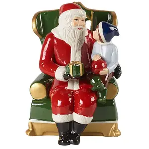 Comparateur de prix : VILLEROY & BOCH Jouet de Noël Père Noël en fauteuil 10x15 cm