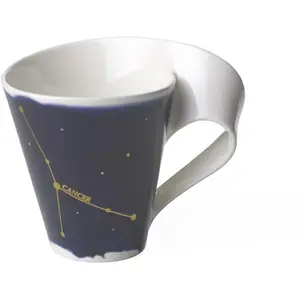 Villeroy & Boch - NewWave Stars Mug avec anse, tasse élégante à motif Cancer, porcelaine premium, adapté au lave-vaisselle, blanc/bleu, 300 mlVendu paramazon