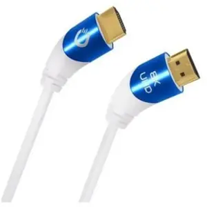 Comparateur de prix : Oehlbach Shape Magic UHD 40 Blanc - Câble HDMI 2.1 de 3 m - Câbles vidéo