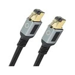 Comparateur de prix : Oehlbach D1C13356 RJ45 Câble réseau, câble patch CAT 8.1 7.50 m noir, or