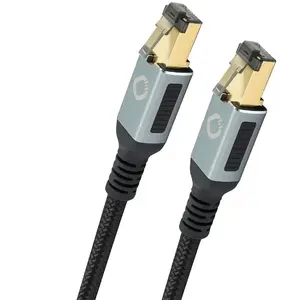 Oehlbach Stream Primus - Câble Ethernet Catégorie 8.1 de 0,5 m - Câbles audio