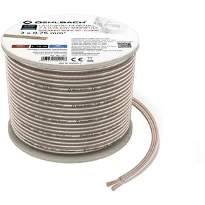 Comparateur de prix : Câbles d'enceintes Oehlbach Speaker Wire SP-7 Transparent (30 m)