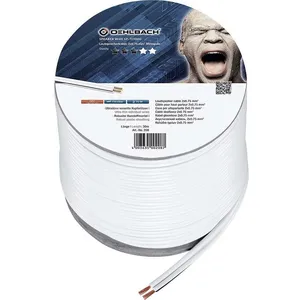 Câbles d'enceintes Oehlbach Speaker Wire SP-7 blanc (30 m)Vendu paramazon