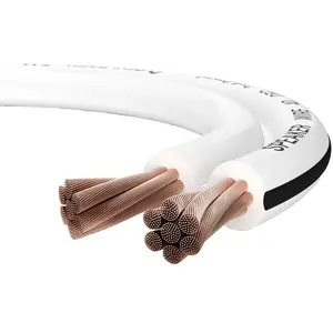 Câbles d'enceintes Oehlbach Speaker Wire 2 x 4 mm (1 m) blanc pas cher