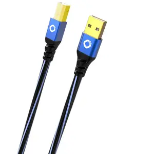 Comparateur de prix : Oehlbach Câble USB Plus B pour imprimante USB Type A vers Type B Gaine PVC OFC Bleu/Noir 10 m