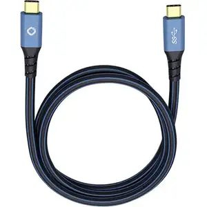 Comparateur de prix : OEHLBACH D1C9351 câble USB USB4 Gen 2x2 1 m USB C Bleu