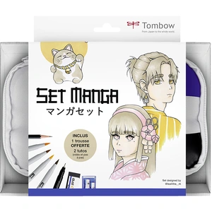 Tombow Set de dessin Manga Mono 8 pcs + TrousseVendu parscrapmalin