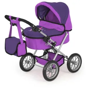 Comparateur de prix : BAYER Poussette Landau Pour Poupée Trendy Pourpre, Réglable - 68 Cm
