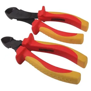 MANNESMANN Pince coupante diagonale - 185 mm - Jaune et orange