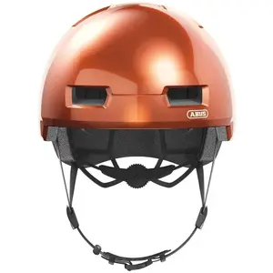 Comparateur de prix : ABUS Casque de ville Skurb - Casque de vélo robuste pour le quotidien, le skate, le BMX ou le longboard - Orange, taille L