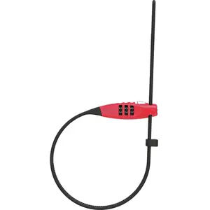 Comparateur de prix : Abus Combiflex TravelGuard, serrure à câble , couleur: Rouge/Noir