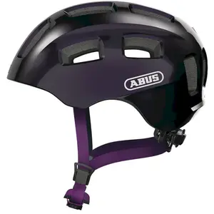 Abus Youn-I 2.0 - Casque vélo urbain enfant Black Violet S (48 - 54 cm) pas cher