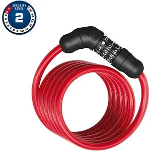 Antivol câble Abus Star 4508C/150 Rouge TU 40779 pas cher