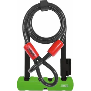 Comparateur de prix : ABUS Cadenas ARCO 410 Ultra avec CÂBLE Cobra Unisex-Adult, Black, 23 cm