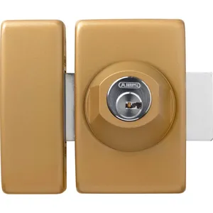 Verrou cylindre clés protégées + plaque Abus ø 23 mm / 45 mm pas cher