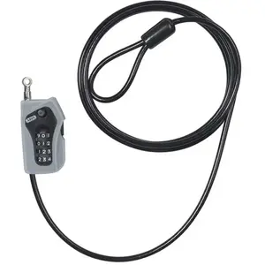 Comparateur de prix : ABUS Abus Combiloop 205/200 52523-0 Antivol Câble À Code Noir 200 Cm