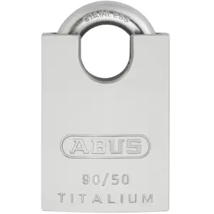 Comparateur de prix : ABUS Cadenas à clé - anticorrosion - anse inox protégée - Titalium - 90RK/50 ABUS