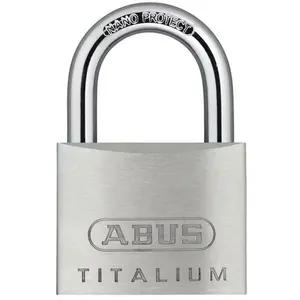 Comparateur de prix : Cadenas 64 Titalium ABUS - 50 x 77 x 17 mm - entrouvrant - 64TI/50 KA