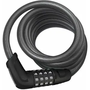 Comparateur de prix : Antivol pour vélo ABUS 6512c Tresor - 180cm Noir en acier trempé