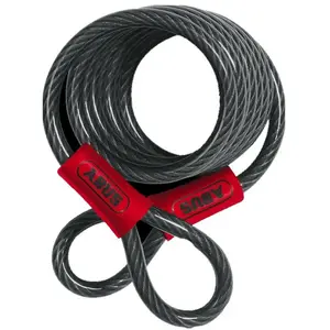 Abus 1850/185 Antivol Spiral 2 boucles Noir pas cher
