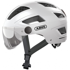 Comparateur de prix : Casque Urbain Abus Hyban 2.0 Ace éclairage intégré blanc polaire- L