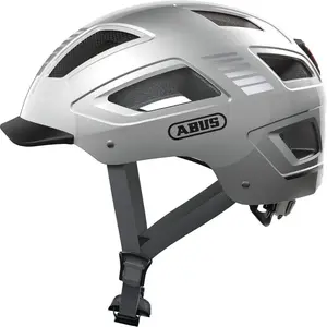 Comparateur de prix : ABUS Casque de vélo HYBAN 2.0, argent (Signal Silver), XL (58-63 cm)