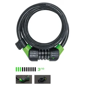 Comparateur de prix : Antivol câble ABUS Citadel CC 180/10/C/B - noir/vert - Vélo loisir