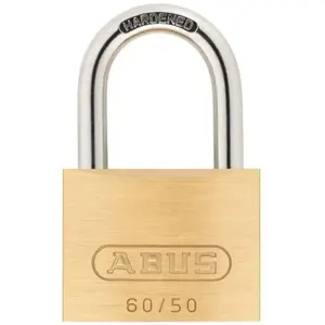 Merkloos / Sans marque ABUS Cadenas laiton à clé - fermeture automatique - 60/50 ABUS