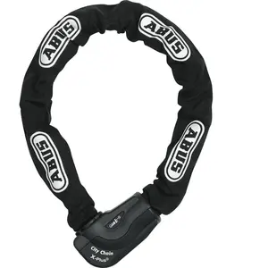 Comparateur de prix : Cadenas vélo ABUS 1060/110 - Noir - Chaîne hexagonale 11mm - Longueur 85cm