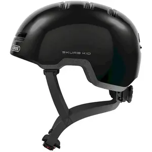 Comparateur de prix : Abus Skurb Kid - Casque vélo enfant Shiny Black S (45 - 50 cm)