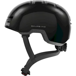 Comparateur de prix : Abus Skurb Kid - Casque vélo enfant Shiny Black M (50 - 55 cm)