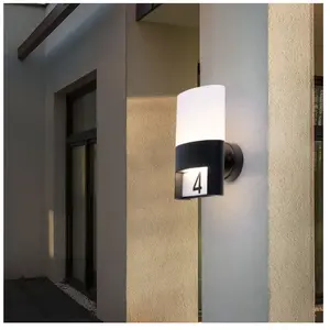 Wofi Applique d'extérieur LED Diego, noire, numéro de maison lumineuxVendu parluminaire