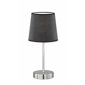 WOFI cesena - lampe de bureau 1lumière e14/42w noir pas cher