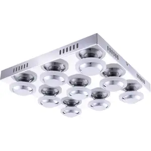 Plafonnier led 40,5 watts lampe d'éclairage en métal Wofi 9589.09.01.0000 pas cher