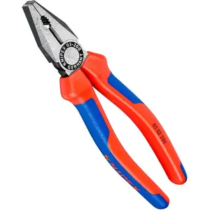Comparateur de prix : Knipex Pince Universelle 200mm Avec Tranchant - Bi-matière - Tête Polie