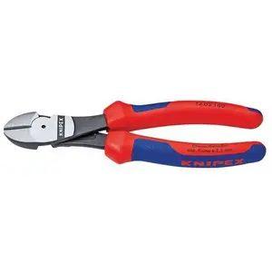 Comparateur de prix : Pince coupante de cote forte demultipl.200mm s/carte knipex