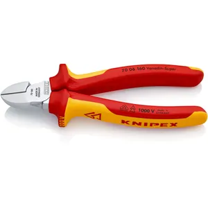 Comparateur de prix : Pince coupante de côté - KNIPEX - 1000V - 160 mm - Rouge
