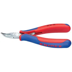 Knipex Pince De Préhension - Becs Plats Lisses 45° - 115mm - Bi-matière pas cher