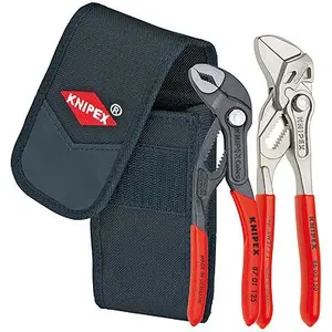 Comparateur de prix : Knipex Mini Pince Set Dans Une Pochette à Outils De Ceinture 2 Pièces