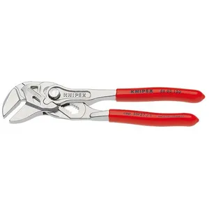 Pince-clé plate - chromée, 150 mm - sur carte, sous blister Knipex 86 03 150 sb pas cher