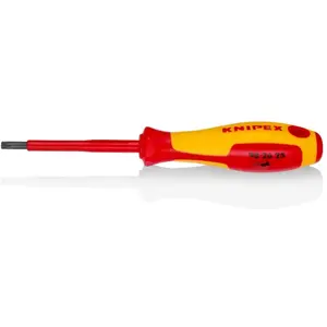 Tournevis Torx KNIPEX - Taille T25 - Lame 80mm - Protection électrique pas cher